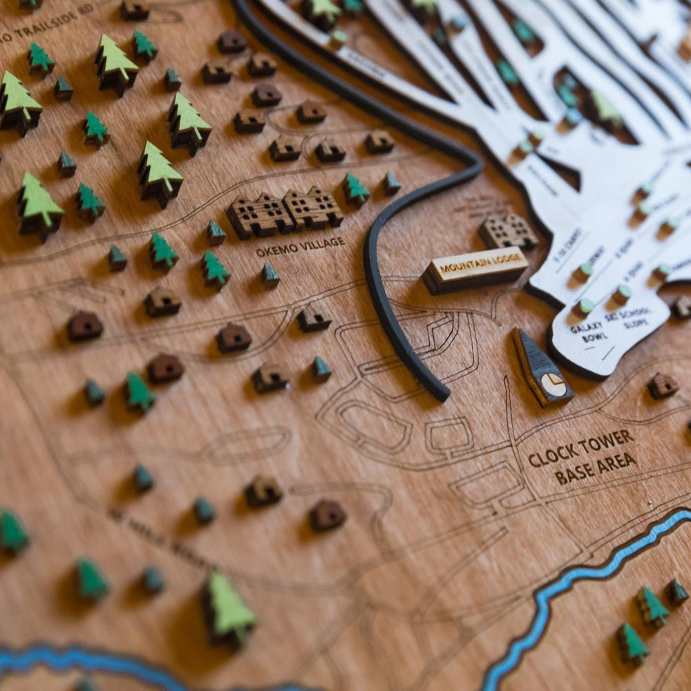 
                  
                    Original Okemo Wooden Ski Map | Mountain Art | Okemo Vermont | Skier Snowboarder Gift | Vermont Home Decor | Ski House
                  
                