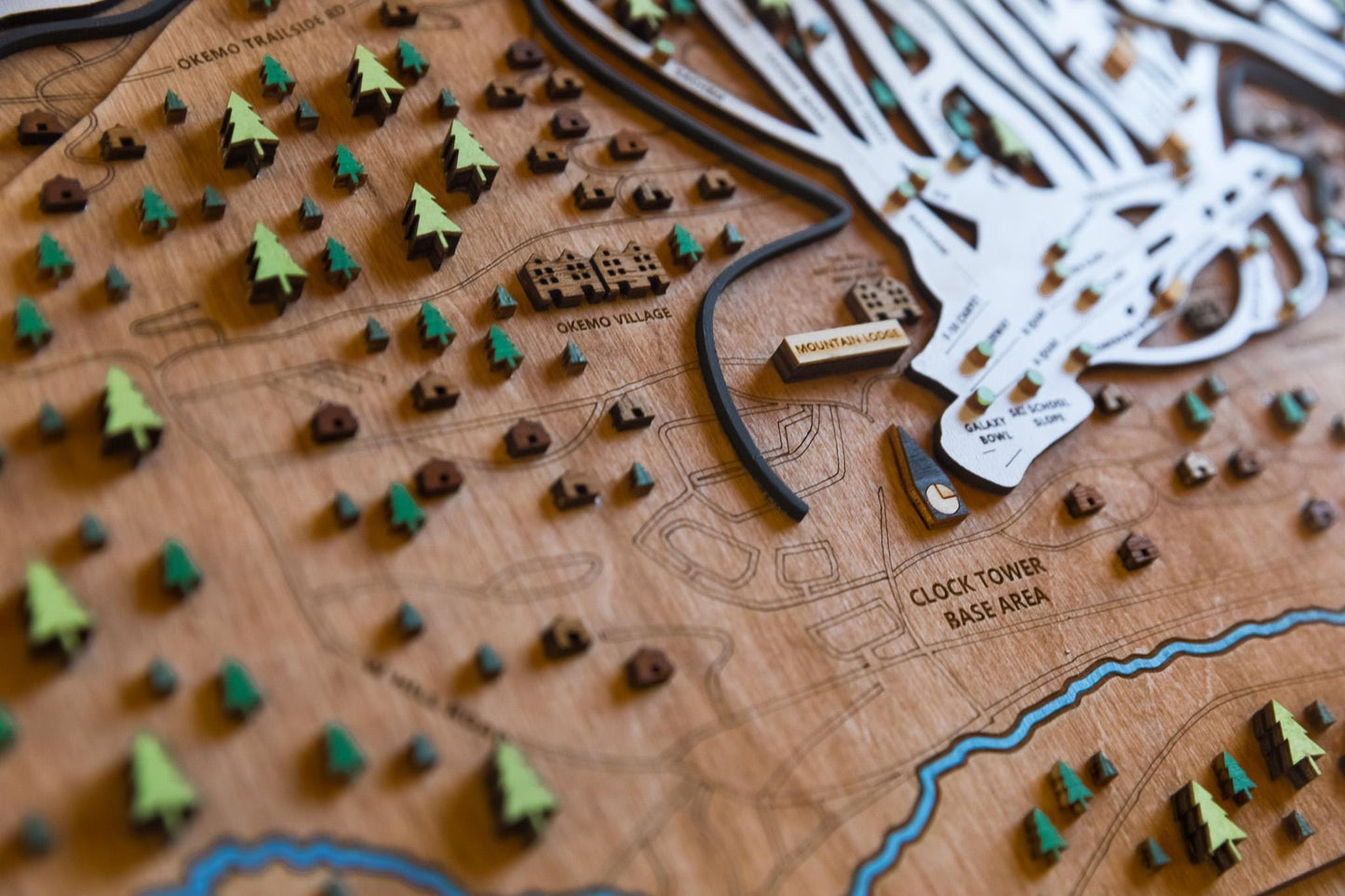 
                  
                    Original Okemo Wooden Ski Map | Mountain Art | Okemo Vermont | Skier Snowboarder Gift | Vermont Home Decor | Ski House
                  
                