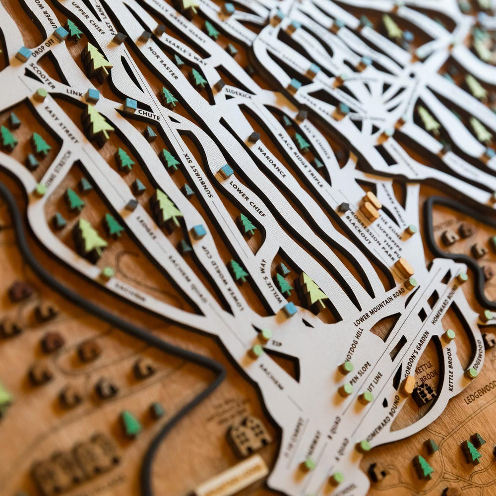 
                  
                    Original Okemo Wooden Ski Map | Mountain Art | Okemo Vermont | Skier Snowboarder Gift | Vermont Home Decor | Ski House
                  
                