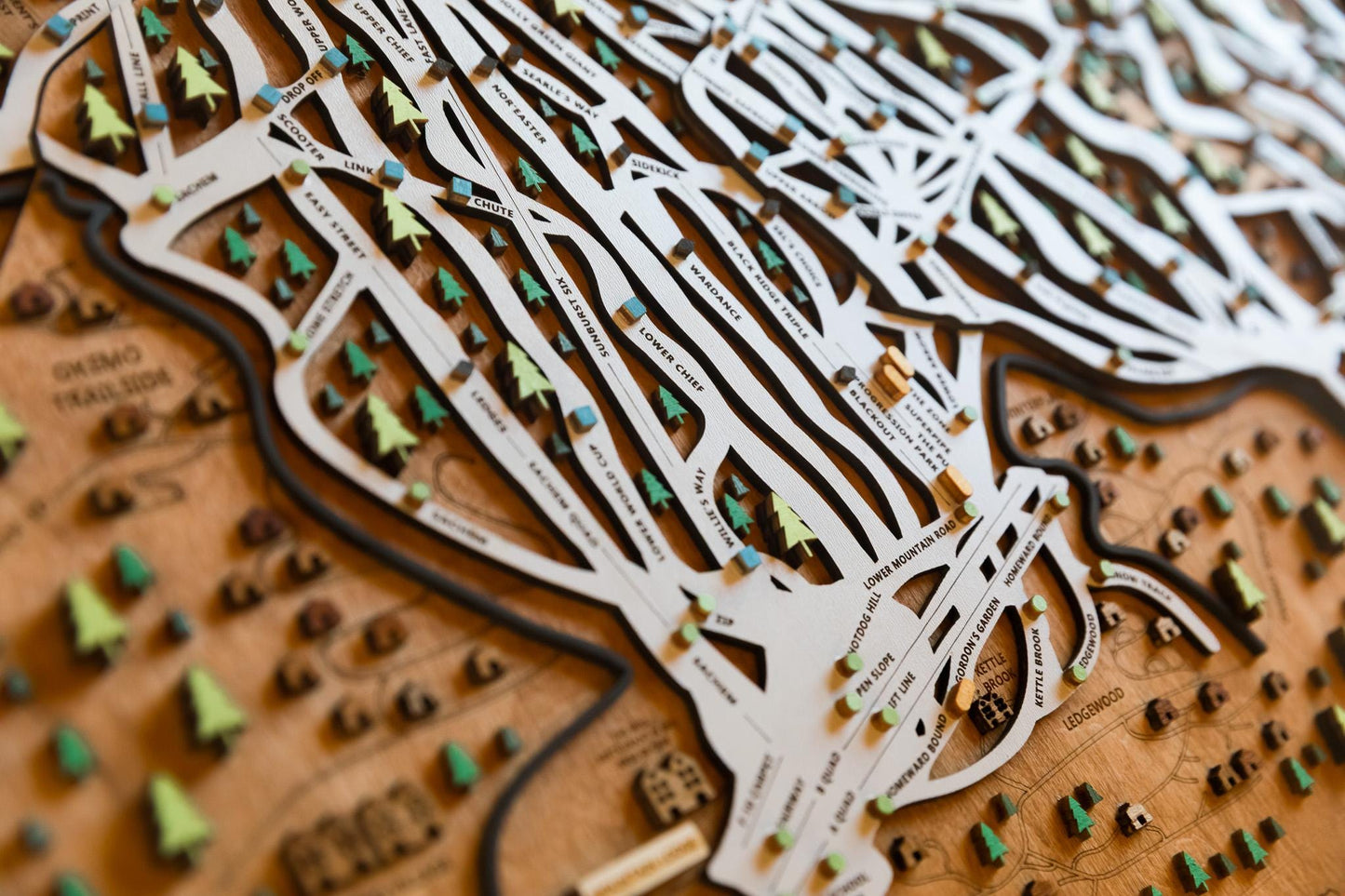 
                  
                    Original Okemo Wooden Ski Map | Mountain Art | Okemo Vermont | Skier Snowboarder Gift | Vermont Home Decor | Ski House
                  
                