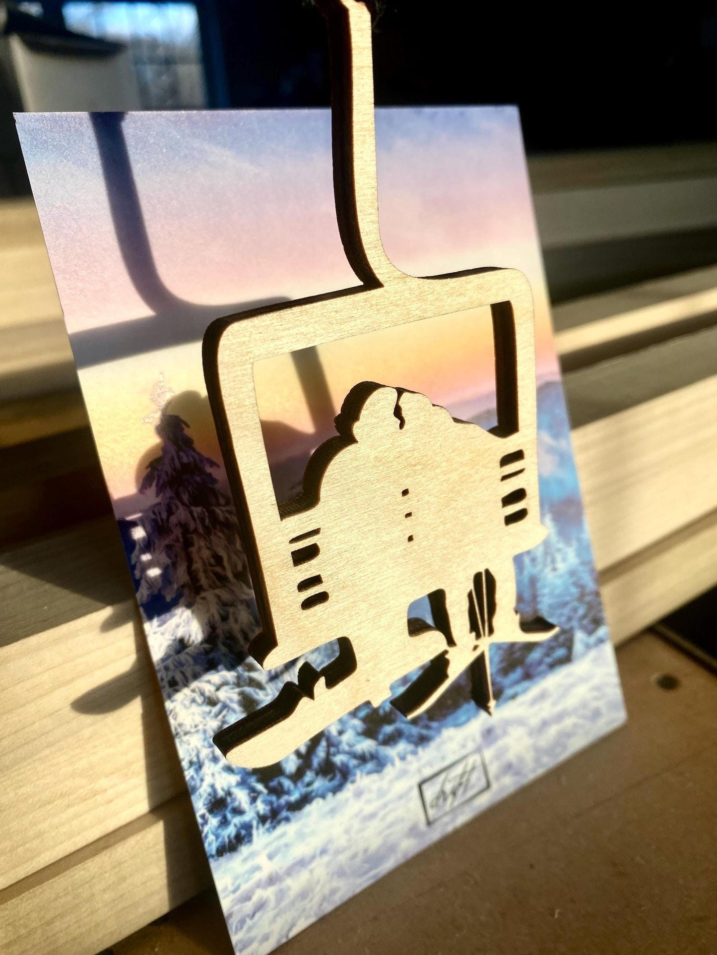 
                  
                    Skier Ornament | Mountain Decor | Ski Decor | Rustic Christmas
                  
                