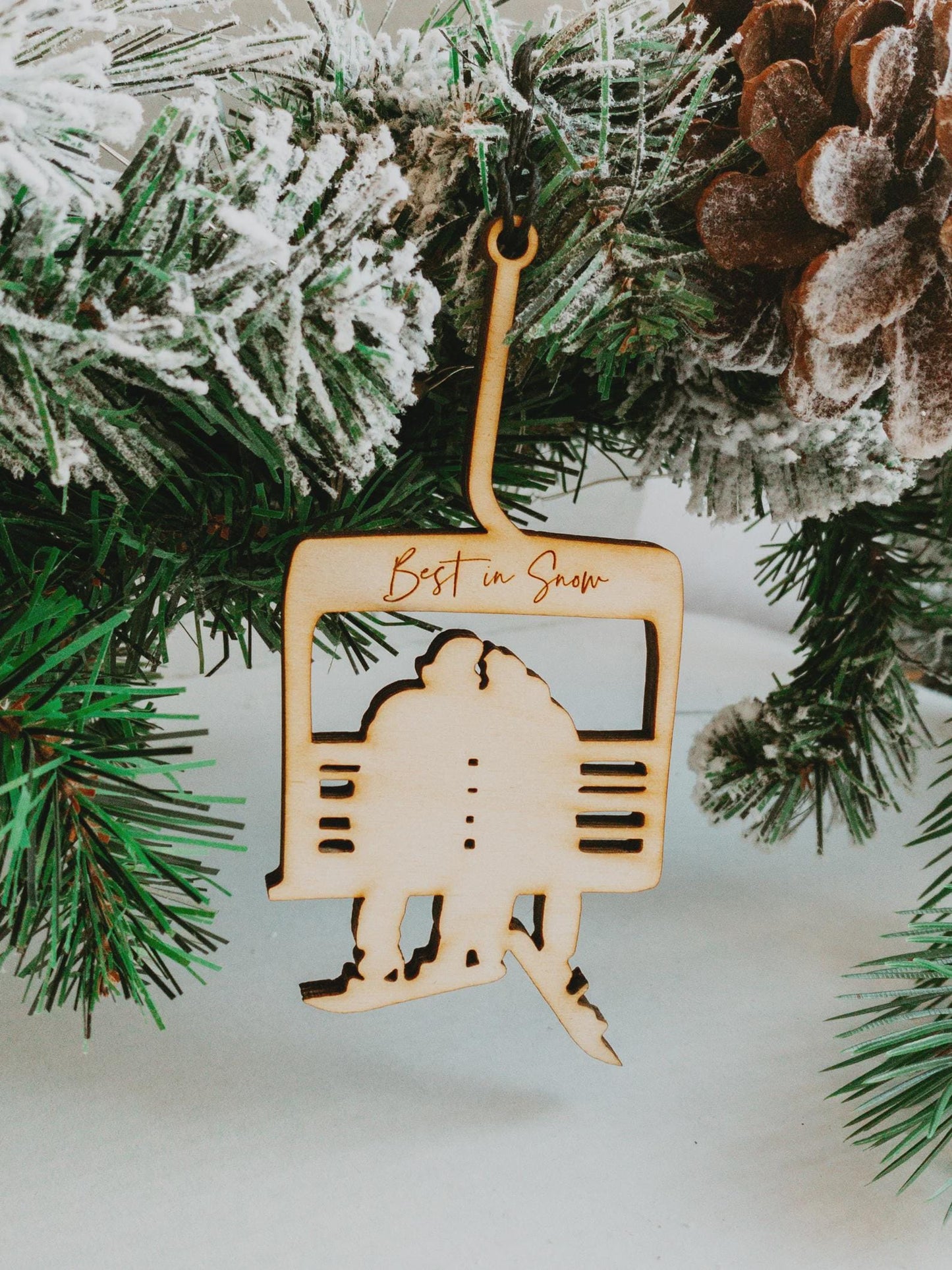 
                  
                    Skier Ornament | Mountain Decor | Ski Decor | Rustic Christmas
                  
                