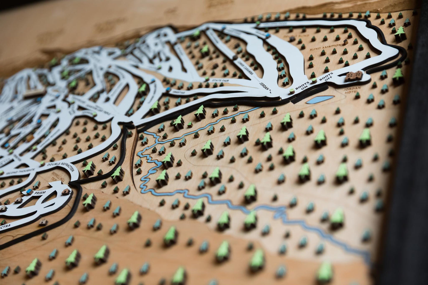 
                  
                    Sunday River Ski Map | Layered Wooden Ski Trail Map | Maine Mountain Art | Sunday River Resort Decor | Ski House Wall Art
                  
                