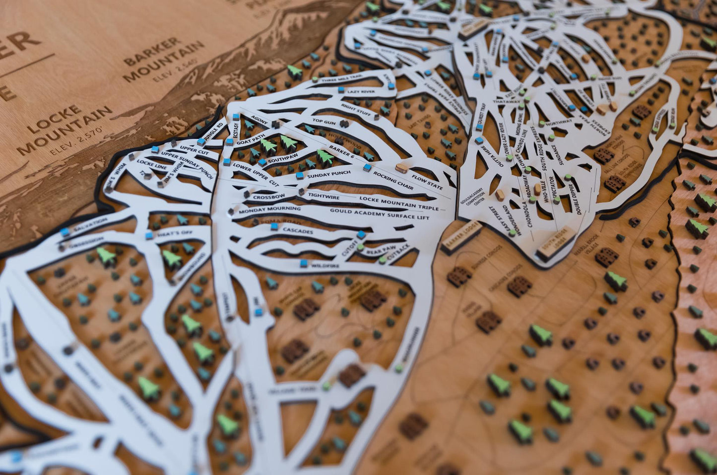 
                  
                    Sunday River Ski Map | Layered Wooden Ski Trail Map | Maine Mountain Art | Sunday River Resort Decor | Ski House Wall Art
                  
                