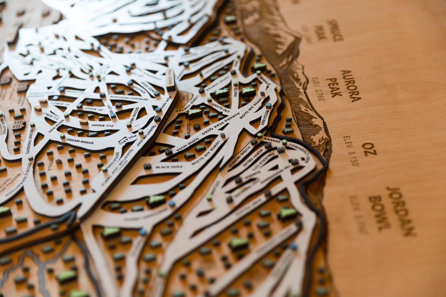 
                  
                    Sunday River Ski Map | Layered Wooden Ski Trail Map | Maine Mountain Art | Sunday River Resort Decor | Ski House Wall Art
                  
                