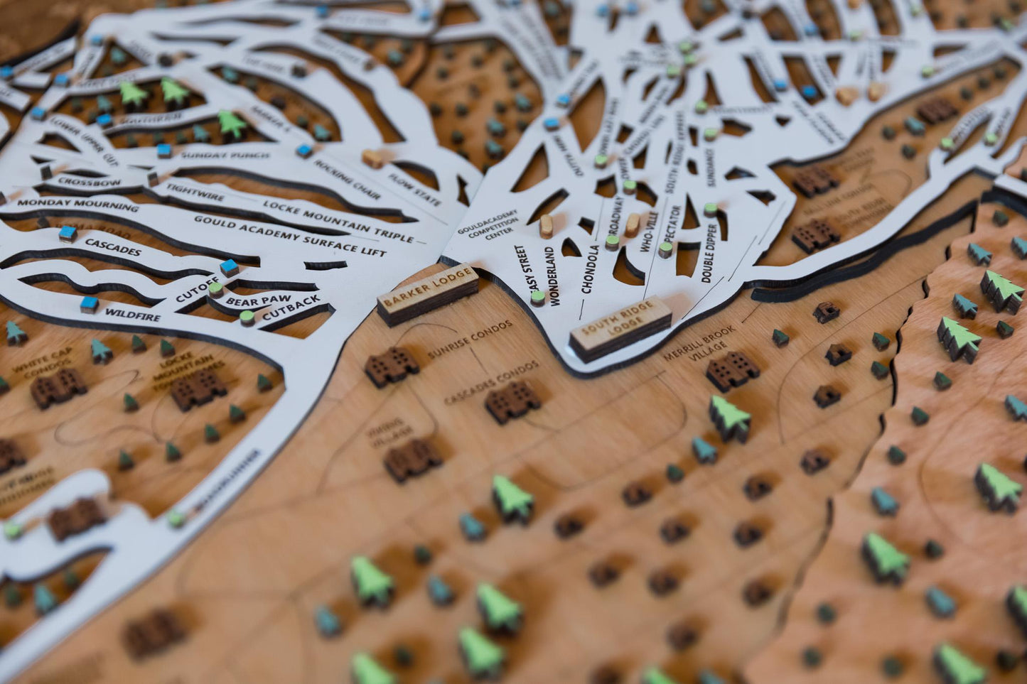 
                  
                    Sunday River Ski Map | Layered Wooden Ski Trail Map | Maine Mountain Art | Sunday River Resort Decor | Ski House Wall Art
                  
                