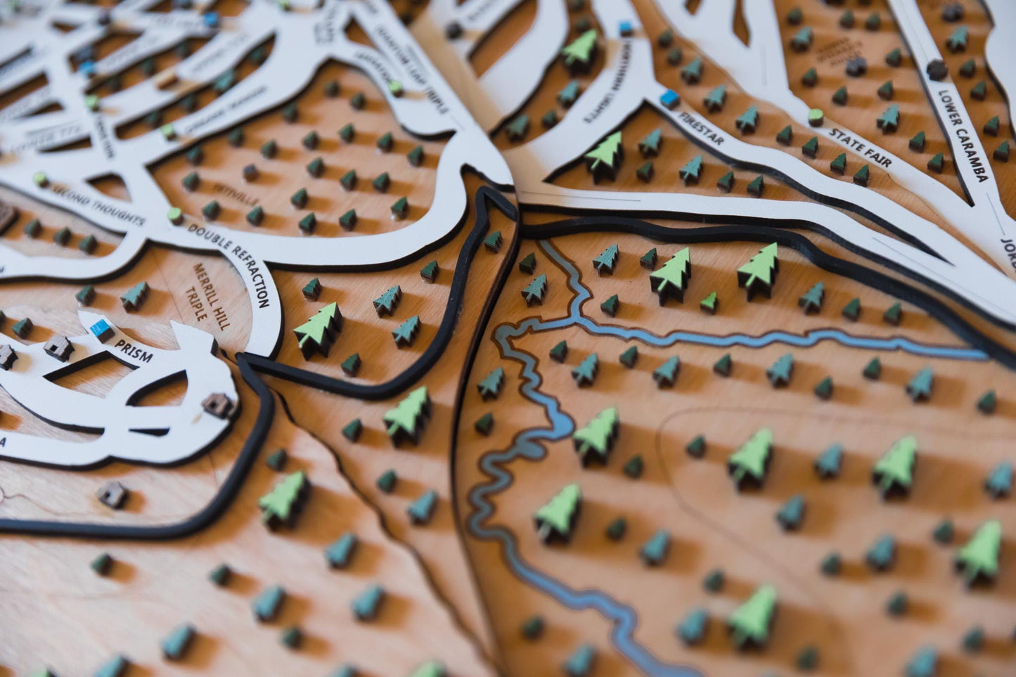 
                  
                    Sunday River Ski Map | Layered Wooden Ski Trail Map | Maine Mountain Art | Sunday River Resort Decor | Ski House Wall Art
                  
                
