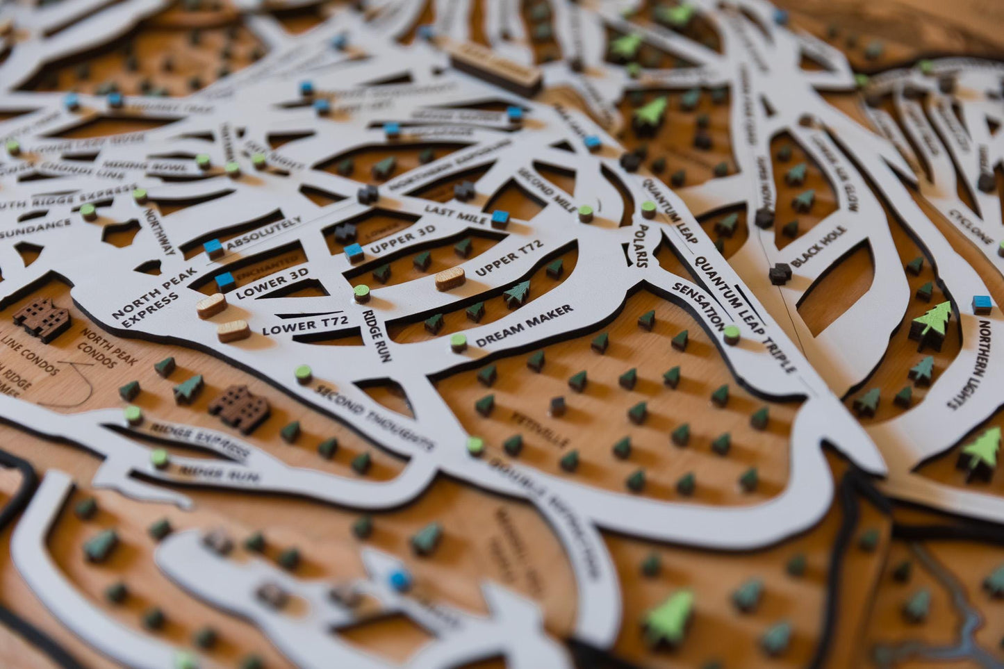 
                  
                    Sunday River Ski Map | Layered Wooden Ski Trail Map | Maine Mountain Art | Sunday River Resort Decor | Ski House Wall Art
                  
                