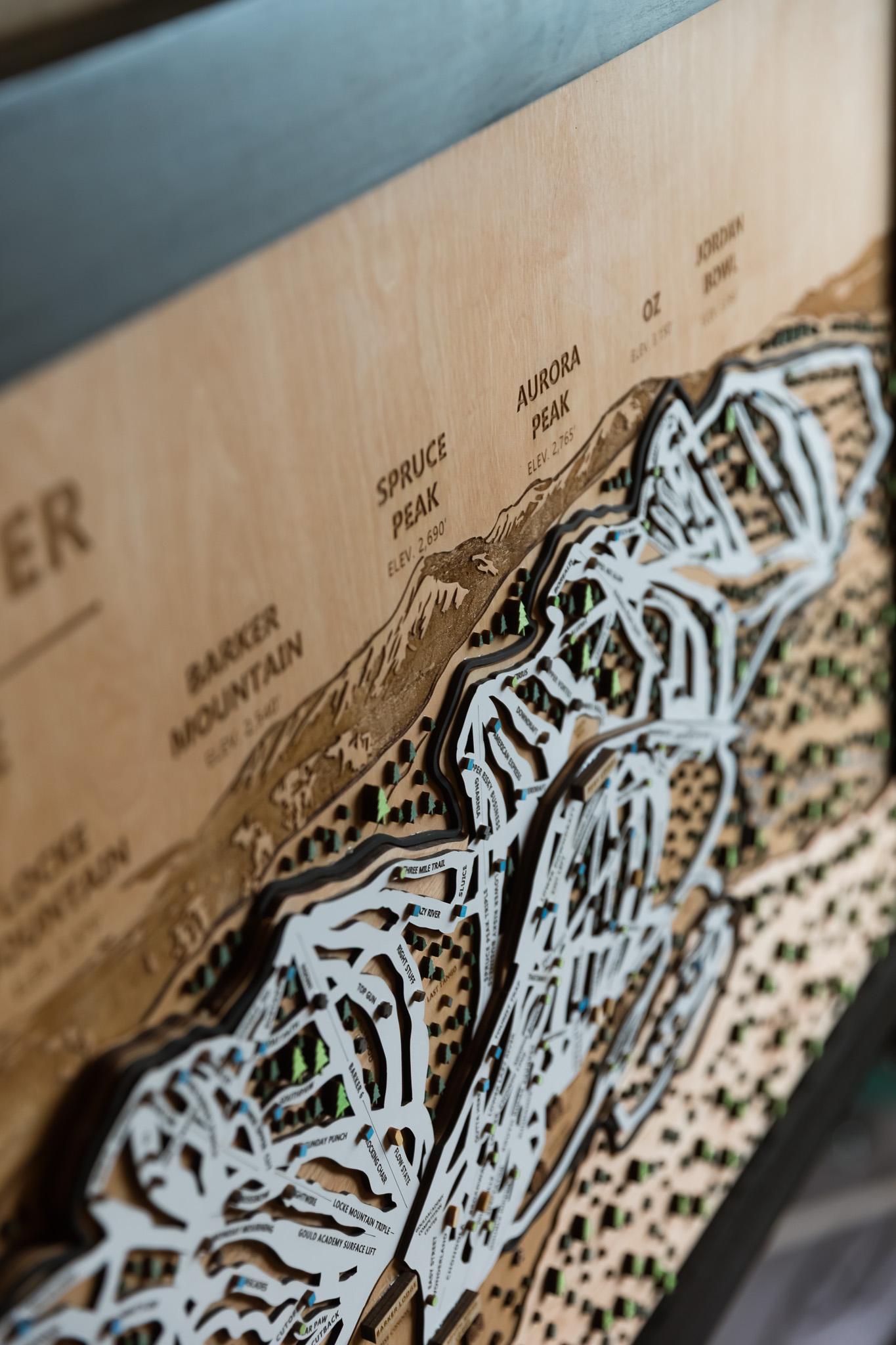 
                  
                    Sunday River Ski Map | Layered Wooden Ski Trail Map | Maine Mountain Art | Sunday River Resort Decor | Ski House Wall Art
                  
                