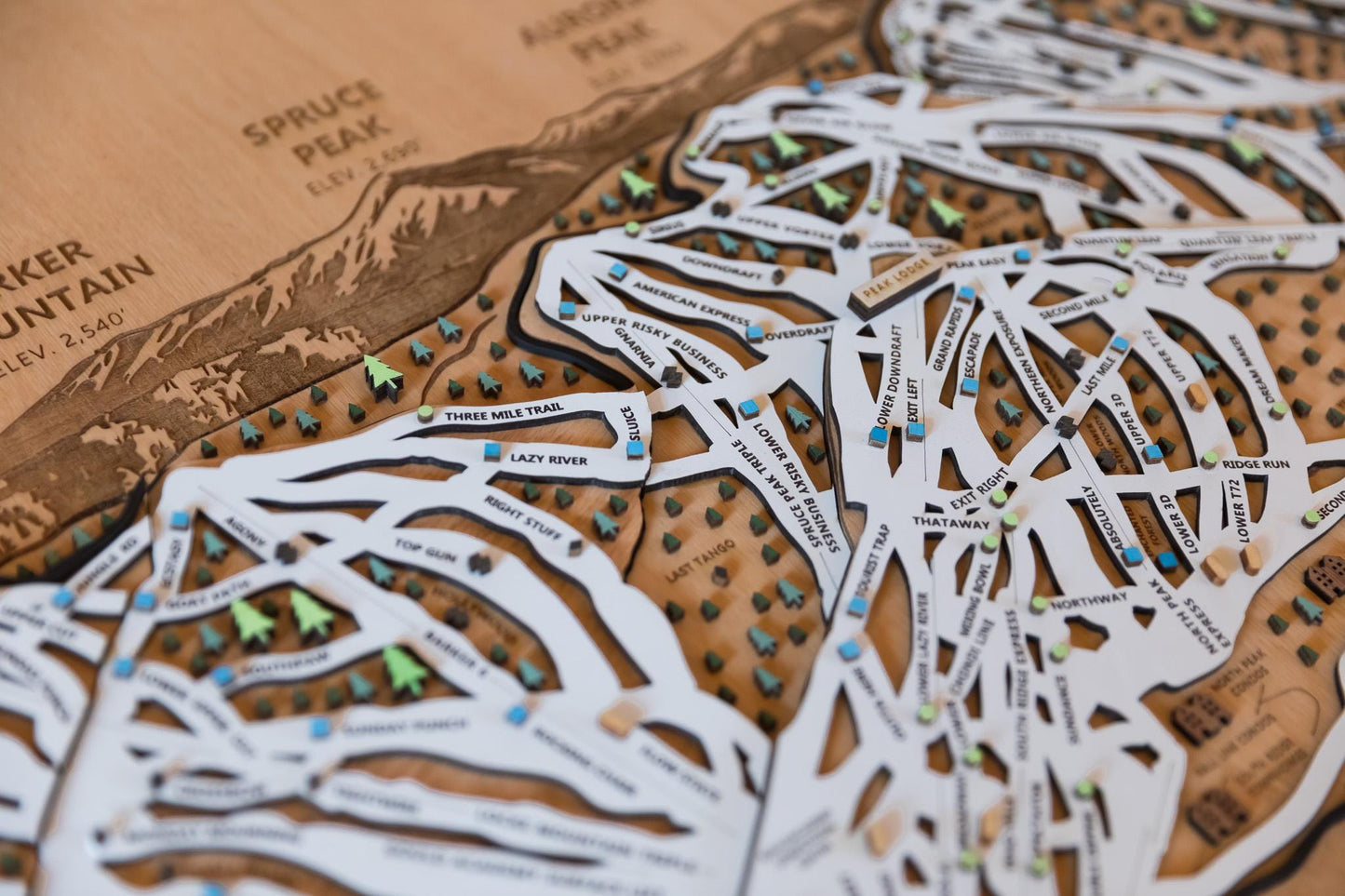 
                  
                    Sunday River Ski Map | Layered Wooden Ski Trail Map | Maine Mountain Art | Sunday River Resort Decor | Ski House Wall Art
                  
                