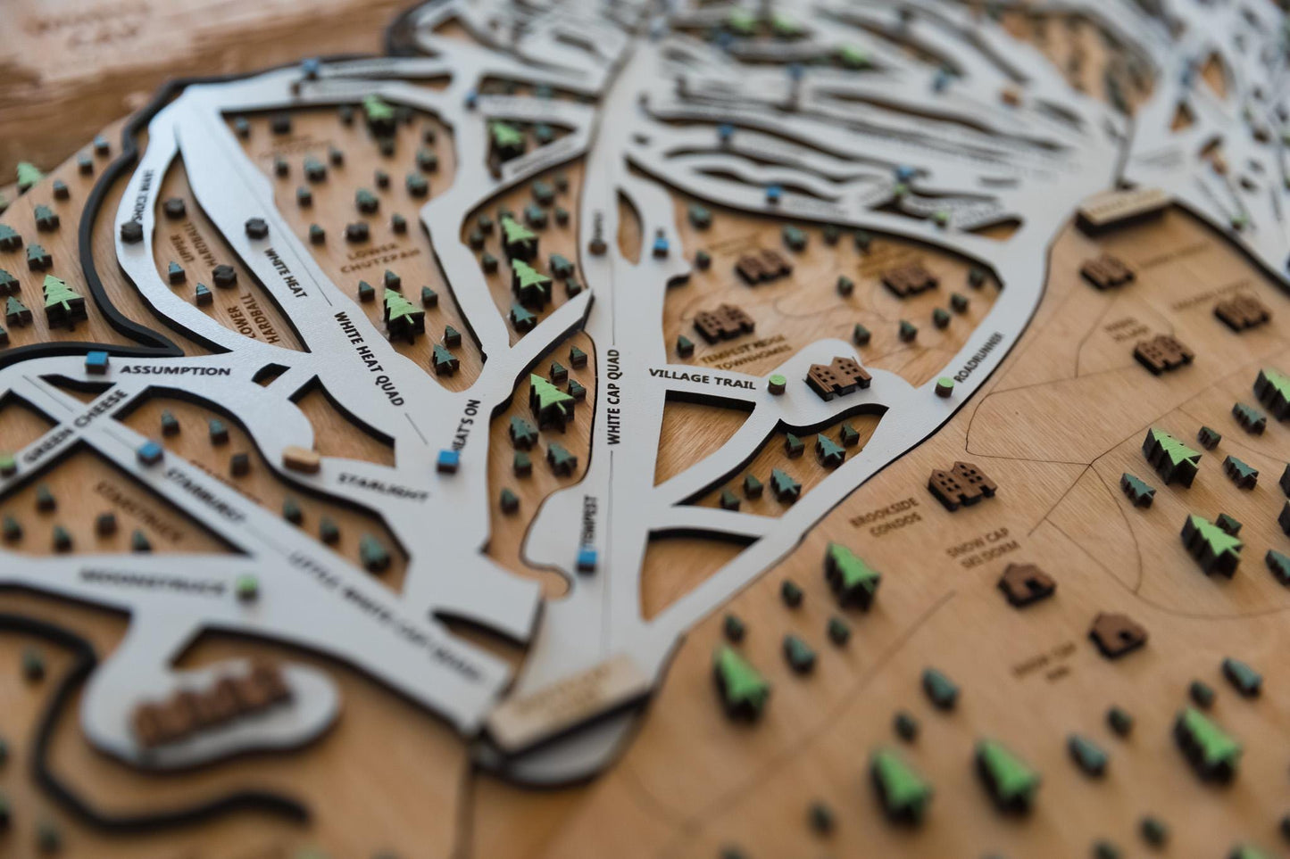 
                  
                    Sunday River Ski Map | Layered Wooden Ski Trail Map | Maine Mountain Art | Sunday River Resort Decor | Ski House Wall Art
                  
                