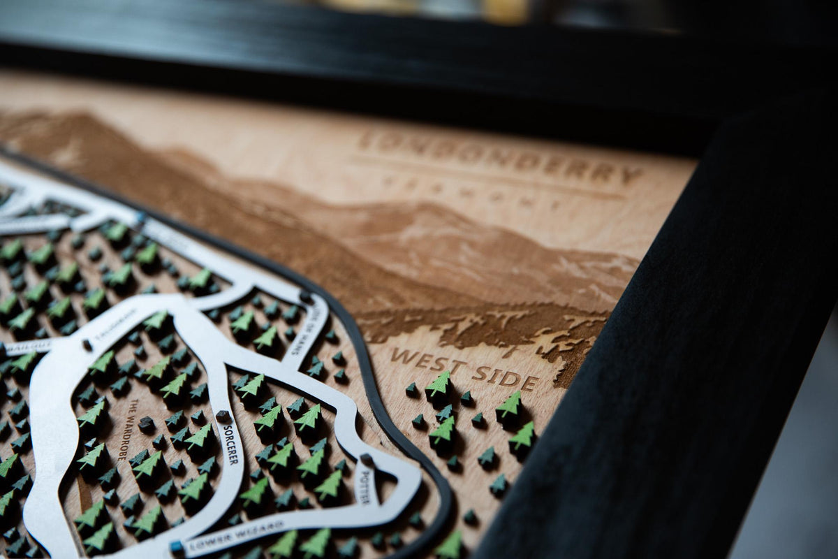 
                  
                    Magic Mountain Ski Map | Layered Wooden Ski Trail Map | Vermont Mountain Art | Magic Resort Decor | Ski House Wall Art
                  
                