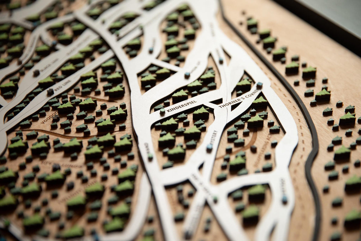 
                  
                    Magic Mountain Ski Map | Layered Wooden Ski Trail Map | Vermont Mountain Art | Magic Resort Decor | Ski House Wall Art
                  
                