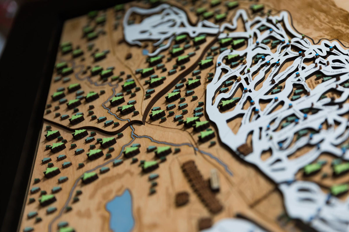 
                  
                    Stowe Ski Map | Layered Wooden Ski Trail Map | Vermont Mountain Art | Stowe Resort Decor | Ski House Wall Art
                  
                