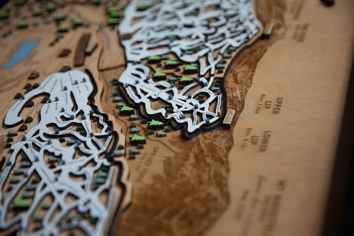 
                  
                    Stowe Ski Map | Layered Wooden Ski Trail Map | Vermont Mountain Art | Stowe Resort Decor | Ski House Wall Art
                  
                