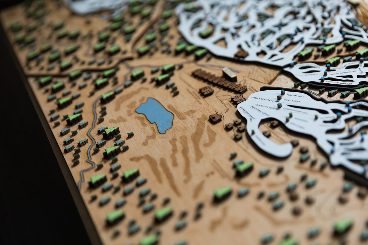 
                  
                    Stowe Ski Map | Layered Wooden Ski Trail Map | Vermont Mountain Art | Stowe Resort Decor | Ski House Wall Art
                  
                