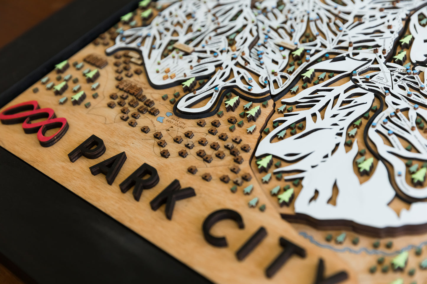 
                  
                    Park City Utah Wooden Ski Map Art Ski house
                  
                