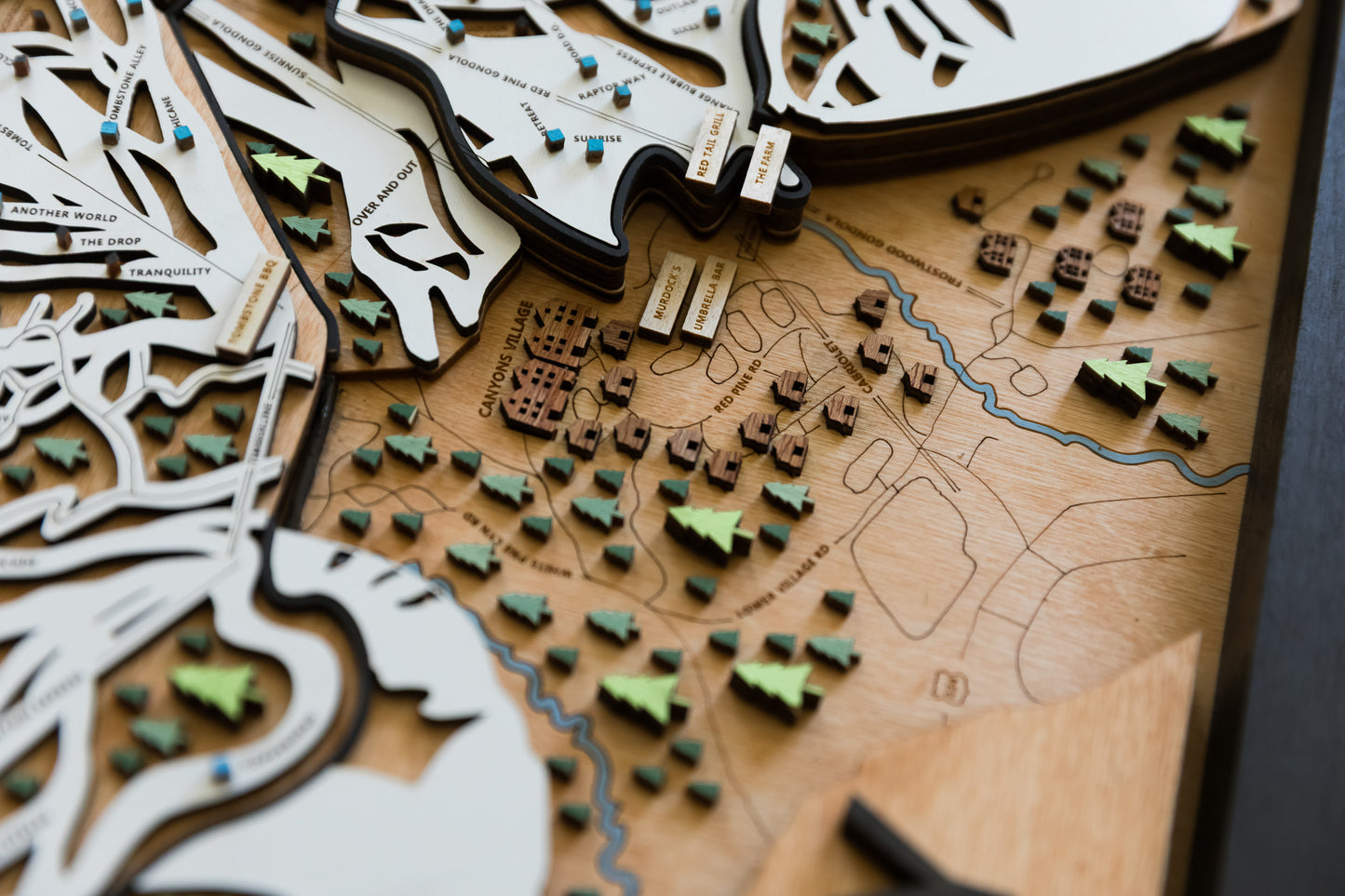 
                  
                    Park City Utah Wooden Ski Map Art Ski house
                  
                