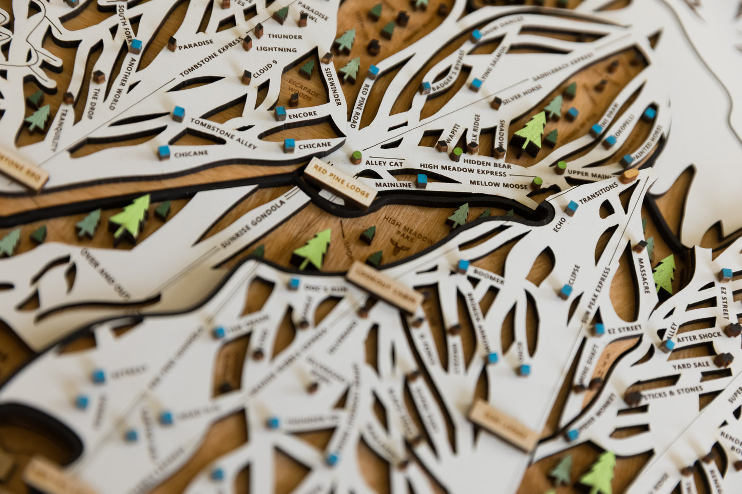 
                  
                    Park City Utah Wooden Ski Map Art Ski house
                  
                
