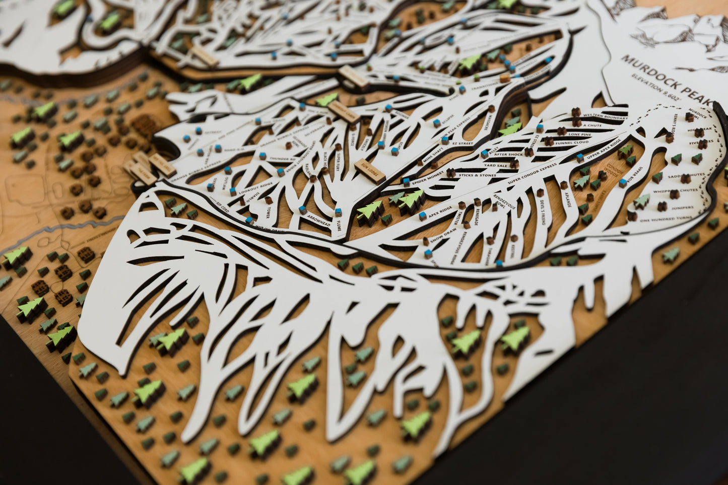 
                  
                    Park City Utah Wooden Ski Map Art Ski house
                  
                