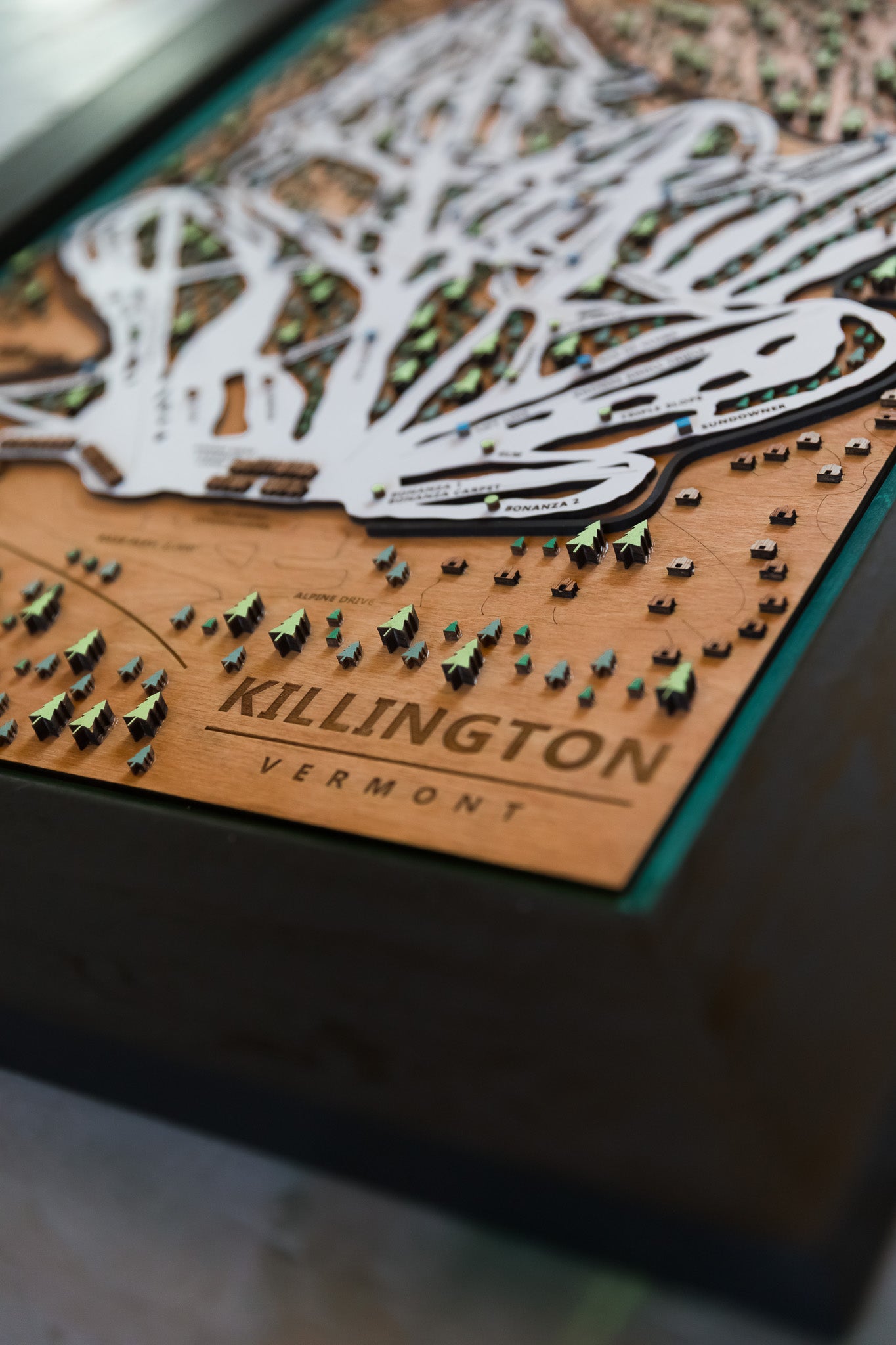 
                  
                    Pico Ski Map | Layered Wooden Ski Trail Map | Vermont Mountain Art | Pico Resort Decor | Ski House Wall Art
                  
                