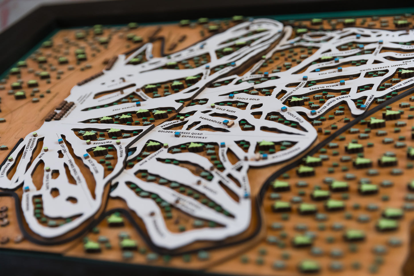 
                  
                    Pico Ski Map | Layered Wooden Ski Trail Map | Vermont Mountain Art | Pico Resort Decor | Ski House Wall Art
                  
                