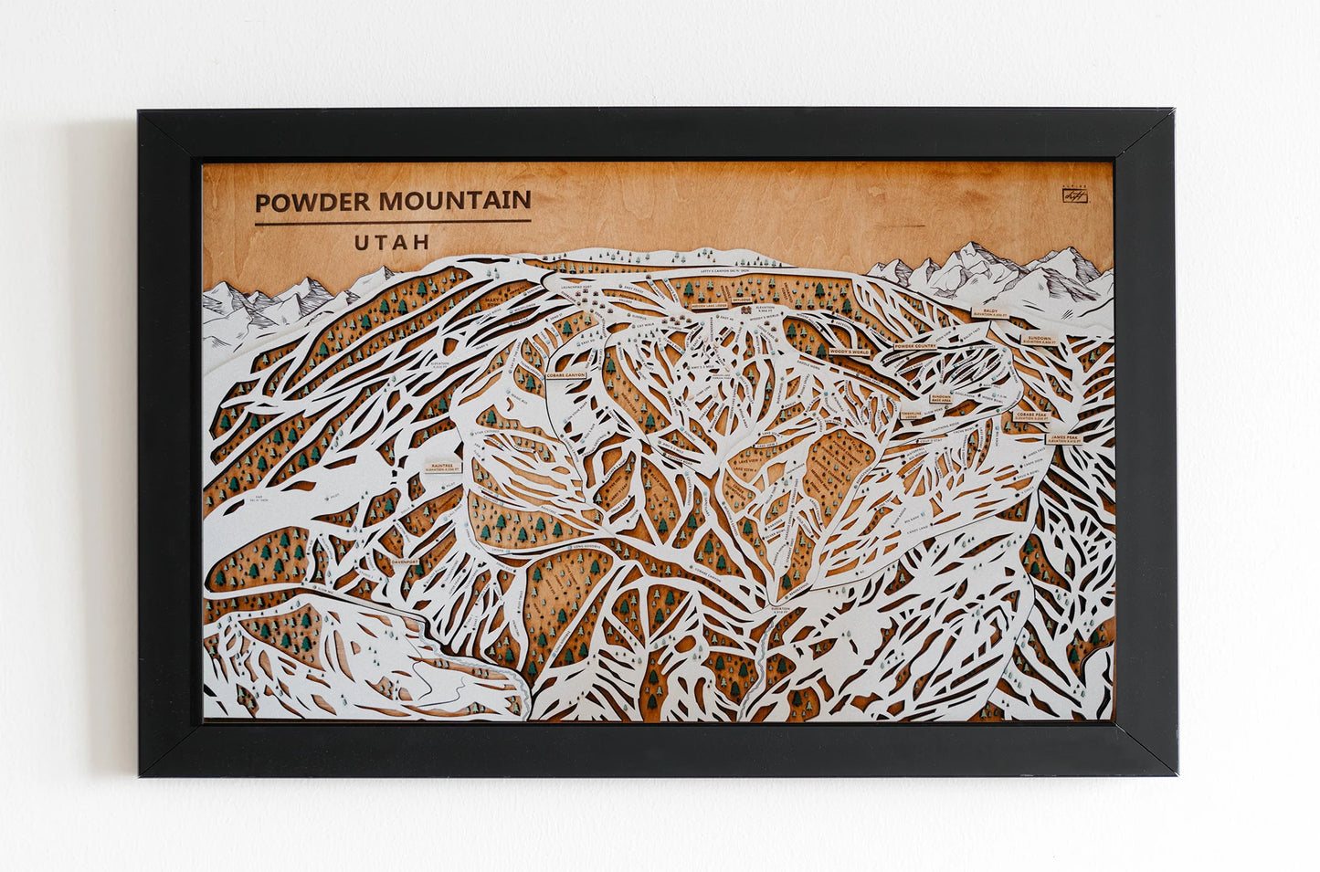 
                  
                    Custom Wooden Winter or Mtn Bike Map
                  
                