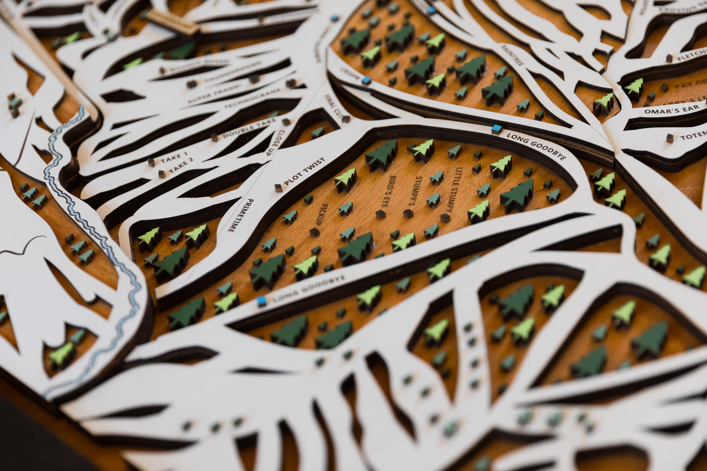 
                  
                    Powder Mountain Ski Map | Layered Wooden Ski Trail Map | Utah Mountain Art | Utah Ski Resort Decor | Ski House Wall Art
                  
                