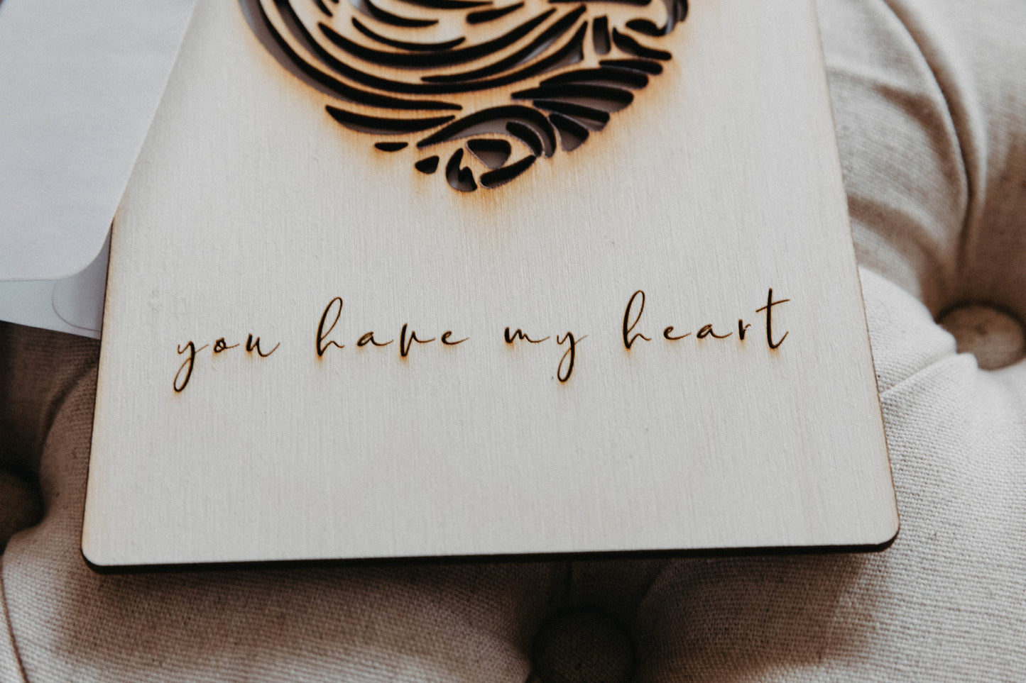 
                  
                    Valentine's Day Card | Wooden Card | Unique Card | You have my heart | Cute card
                  
                