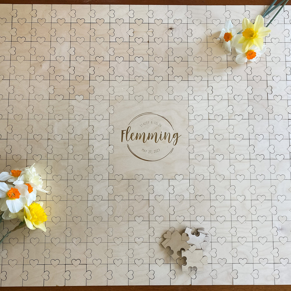 
                  
                    50 - 305 Piece Heart Puzzle Alternative Wedding Guest Book
                  
                