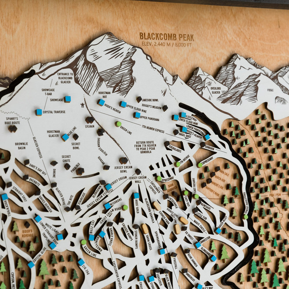 
                  
                    Whistler Blackcomb - British Columbia Wooden Winter Map
                  
                