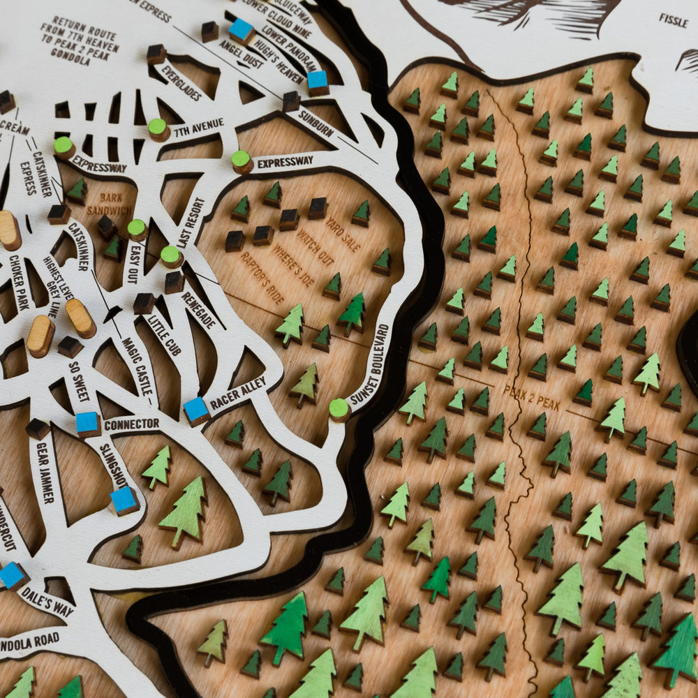 
                  
                    Whistler Blackcomb - British Columbia Wooden Winter Map
                  
                