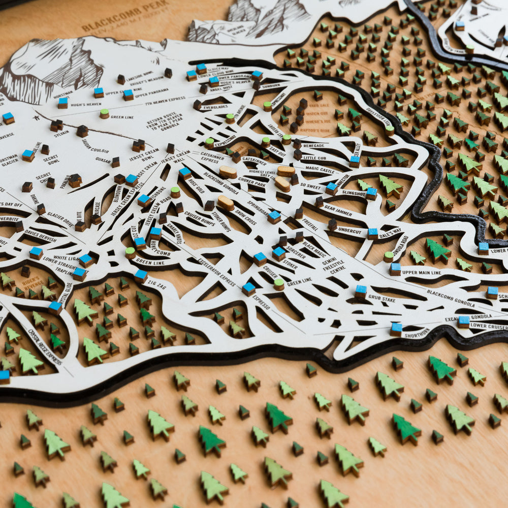 
                  
                    Whistler Blackcomb - British Columbia Wooden Winter Map
                  
                
