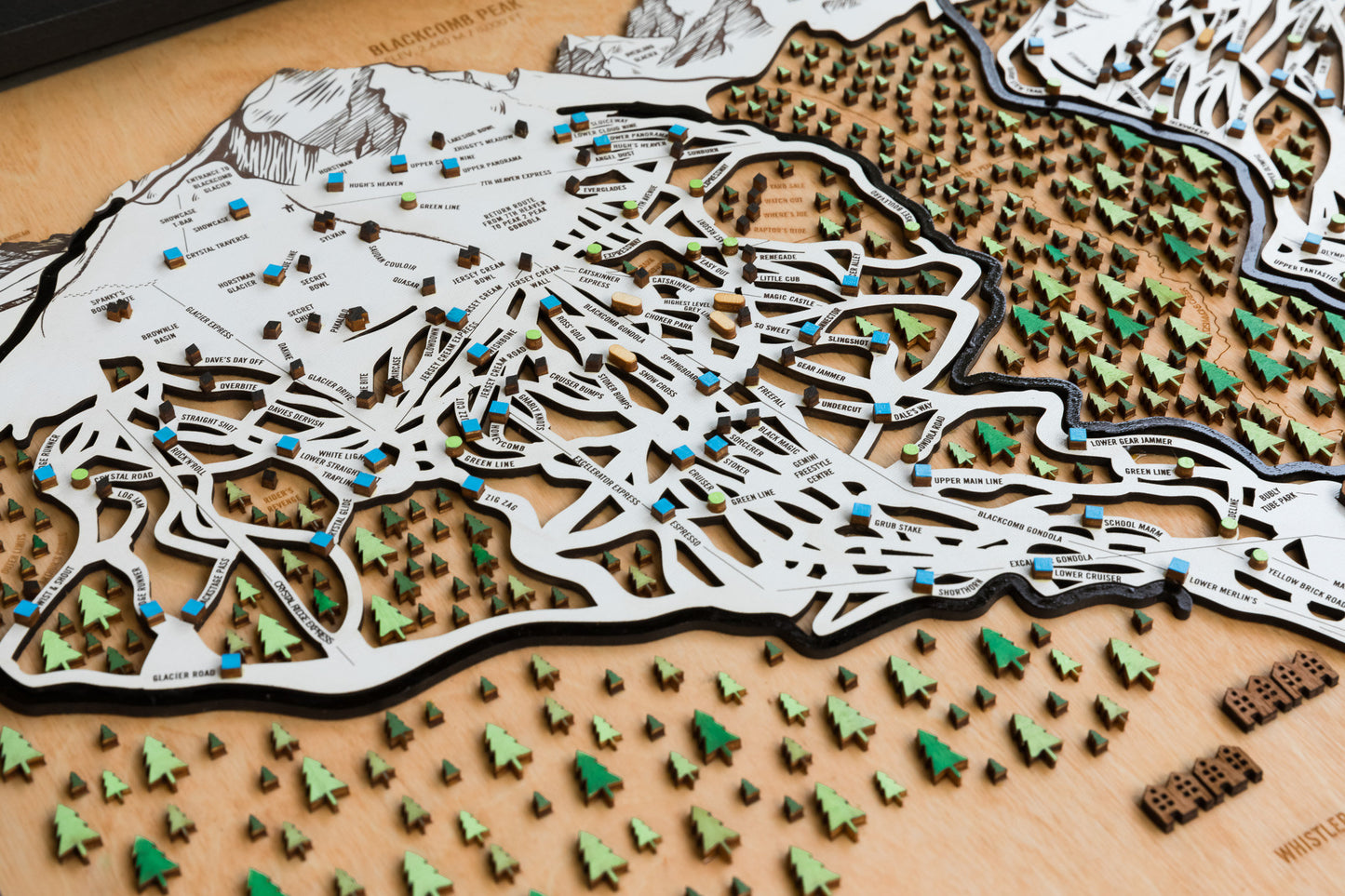 
                  
                    Whistler Blackcomb - British Columbia Wooden Winter Map
                  
                